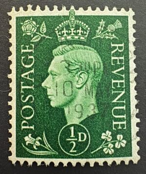 KGVI sg462 ½d green with First Day Issue 10th May 1937 cancel