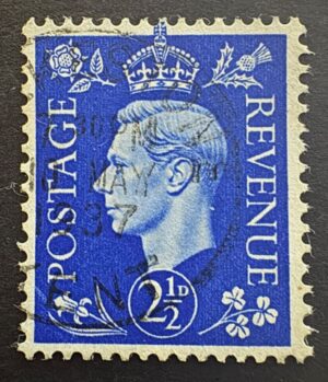 KGVI sg466 2½d ultramarine with First Day Issue 10th May 1937 cancel