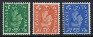 KGVI sg485wi sg488wi sg489wi trio - unmounted mint