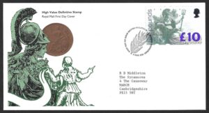QEII 1993 sg1658 £10 Britannia First Day Cover
