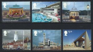 QEII 2014 Seaside Architecture – unmounted mint