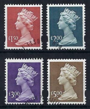 QEII 9.3.1999 High Value definitives – fine used
