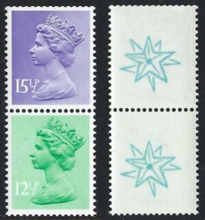 1982 X898uy + X907u(y) (UNLISTED) se-tenant pair U/M - see notes below