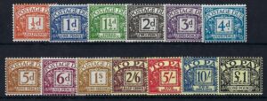 QEII 1959-63 Postage Dues D56-D68 – unmounted mint