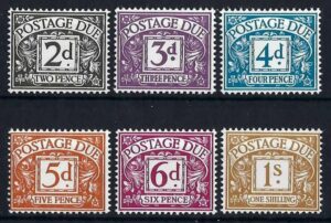 QEII 1968-69 Postage Dues D69-D74 – unmounted mint