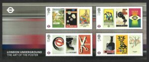 QEII 2013 London Underground Posters MS3429 – unmounted mint