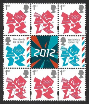 QEII 2012 Olympic & Paralympic Games sg3337a Booklet pane