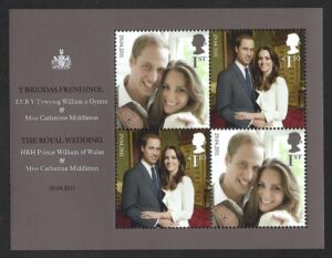 QEII 2011 Royal Wedding MS3180 – unmounted mint