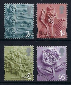 QEII 2001 England definitive set – fine used