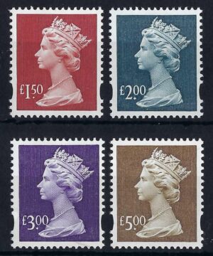 QEII 9.3.1999 High Value definitives – unmounted mint