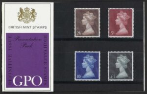 QEII 1969 High Value Definitives Presentation Pack #7