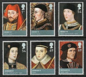 QEII 2008 Kings & Queens House of Lancaster & York - unmounted mint
