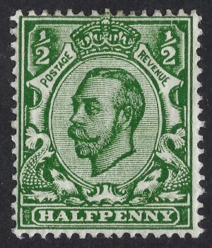 KGV sg338/41 ½d Myrtle green Spec N4(4) - mounted mint with cert