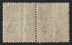 QV sg40wi 1d red-brown pair (CH-CI) - good mint example