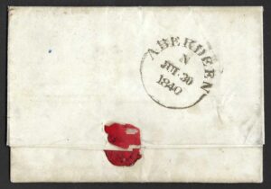 QV sg2 1d black (H-D) Plate 2 on 1840 entire to Inverness