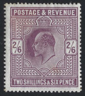 KEVII sg260 2s6d lilac – average mint example