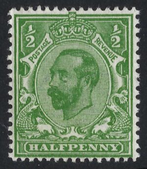 KGV sg324/26 Spec N2(4) ½d bright yellow-green – mounted mint