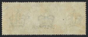 KEVII sg266s £1 dull blue-green overprinted SPECIMEN – fine mint example