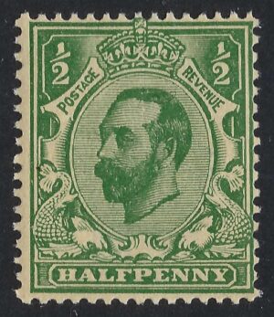 KGV sg321/23 Spec N1(5) ½d yellow-green – unmounted mint