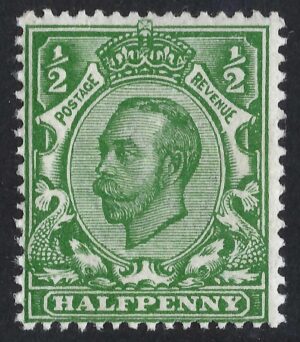 KGV sg338/40 Spec N4(1) ½d green – unmounted mint