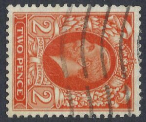 KGV sg442b 2d orange (wmk sideways) - fine used