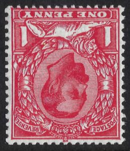 KGV sg329wi Spec N8a 1d carmine (wmk inverted) - unmounted mint