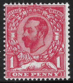 KGV sg327/8 Spec N7(2) 1d pale carmine-red – unmounted mint