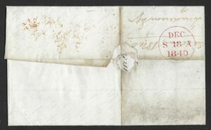 QV sg2 1d black (G-K) Plate 1b showing 7 and 10 o`clock ray flaws, re-entry marks in LH star, value & K square on 1840 part wrapper