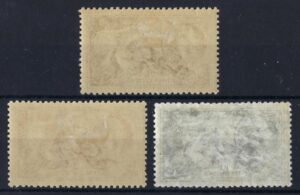 KGV sg450-452 re-engraved seahorse set - mounted mint