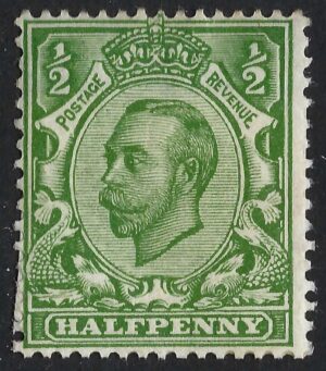 KGV sg338/40 Spec N4(7) ½d bright yellow-green – unmounted mint