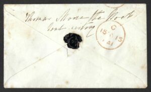 QV sg2 1d black (Q-H) Plate 6 on 1841 envelope Devizes to Ashbourne
