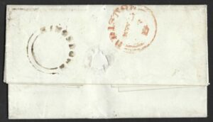 QV sg2 1d black (P-I) Plate 4 on 1842 EL Kingsdown to Shaftesbury