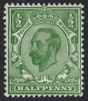 KGV sg334/35 Spec N3(3) ½d deep green – mounted mint