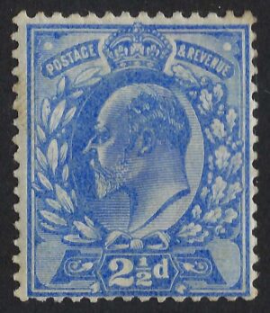 KEVII sg276 2½d bright blue - mounted mint