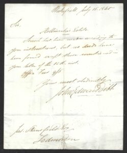 QV sg2 1d black (T-B) Plate 4 on 1840 EL Wakefield to Todmorden with certificate