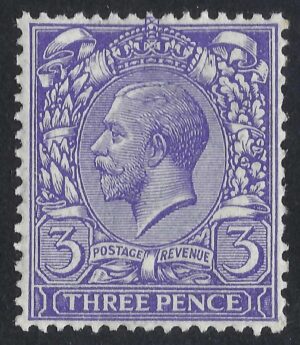 KGV sg376 3d bluish violet - unmounted mint