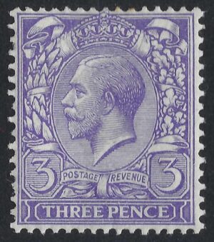 KGV sg377 3d pale violet - unmounted mint