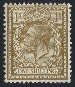 KGV sg395 1s bistre - unmounted mint