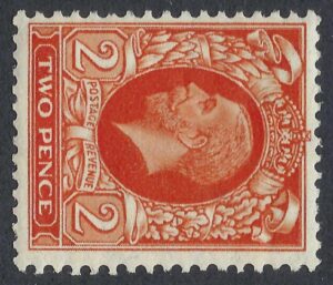 KGV sg442b 2d orange (wmk sideways) lightly mounted mint