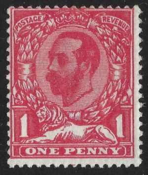 KGV sg327/8 Spec N7(4) 1d carmine - unmounted mint