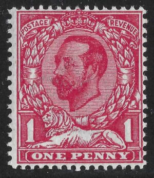 KGV sg327/8 Spec N7(5) 1d pale carmine - mounted mint