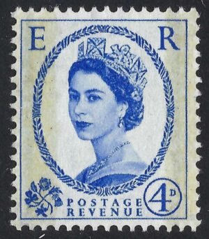 QEII sg608 4d phosphor-graphite - unmounted mint