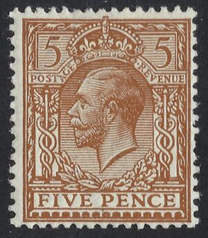 KGV sg383 5d bistre-brown – lightly mounted mint