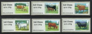 QEII 2012 Post & Go. British Farm Animals (3rd series) Cattle - unmounted mint