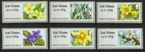 QEII 2014 Post & Go. British Flora (1st series) Spring Blooms - unmounted mint