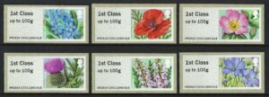 QEII 2014 Post & Go. British Flora (2nd series) Symbolic Flowers - unmounted mint