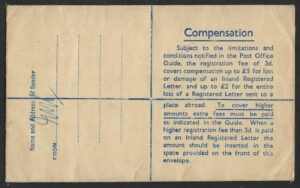 KGVI sg478c £1 brown on Registered First Day Cover to Letchworth