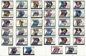 QEII 2012 London Paralympic Games Gold Medal Winners set of 34 – unmounted mint