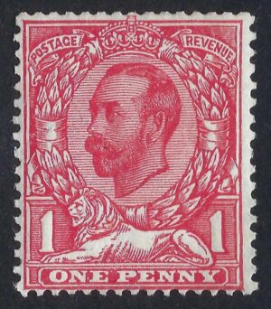 KGV sg336 1d scarlet – unmounted mint