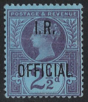 QV sgO14 Spec L14 2½d purple/blue I.R. OFFICIAL - mounted mint